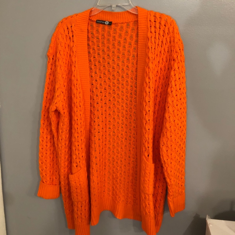 Bright orange Cardigan